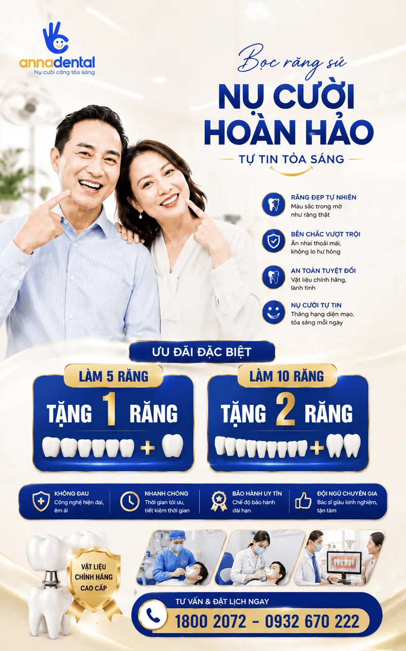 banner dọc bọc răng sứ