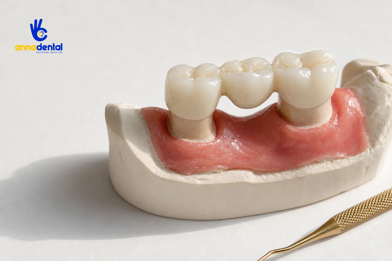 Mô hình cấu tạo chi tiết các loại cầu răng sứ phổ biến