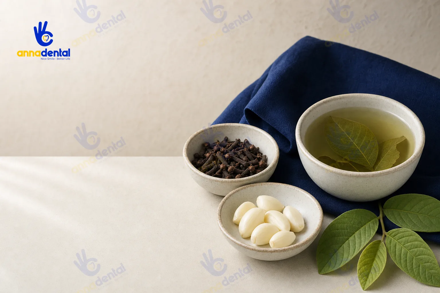 Các nguyên liệu mẹo dân gian hỗ trợ giảm nhức răng tạm thời
