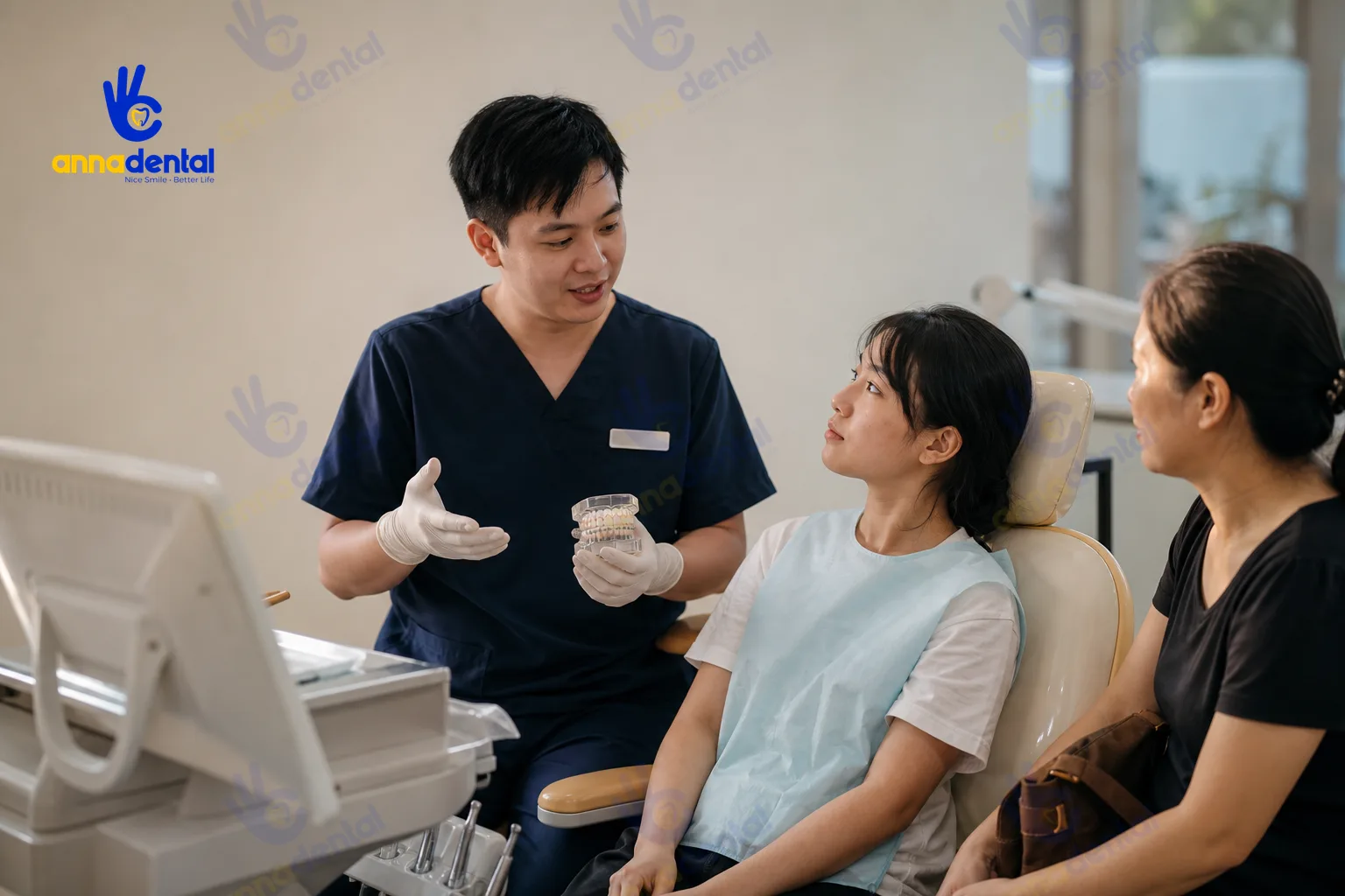 Hình ảnh tư vấn thực tế giải đáp niềng răng mất bao lâu cho từng độ tuổi