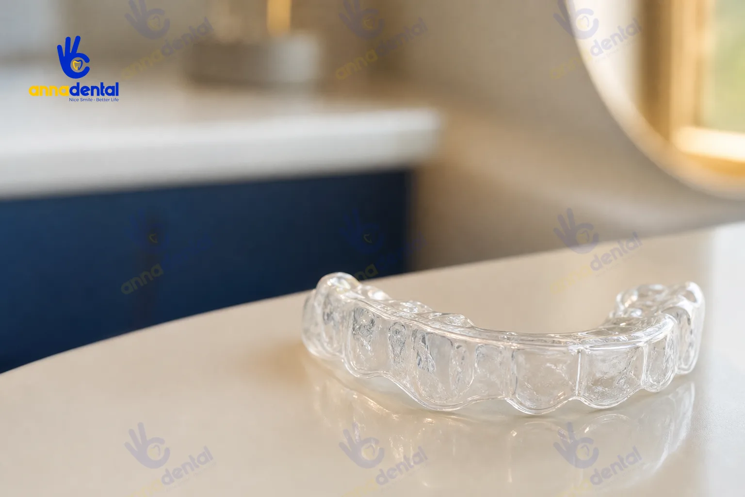 Tẩy trắng răng có hại không, ảnh cận cảnh khay và gel tẩy trắng nha khoa thật