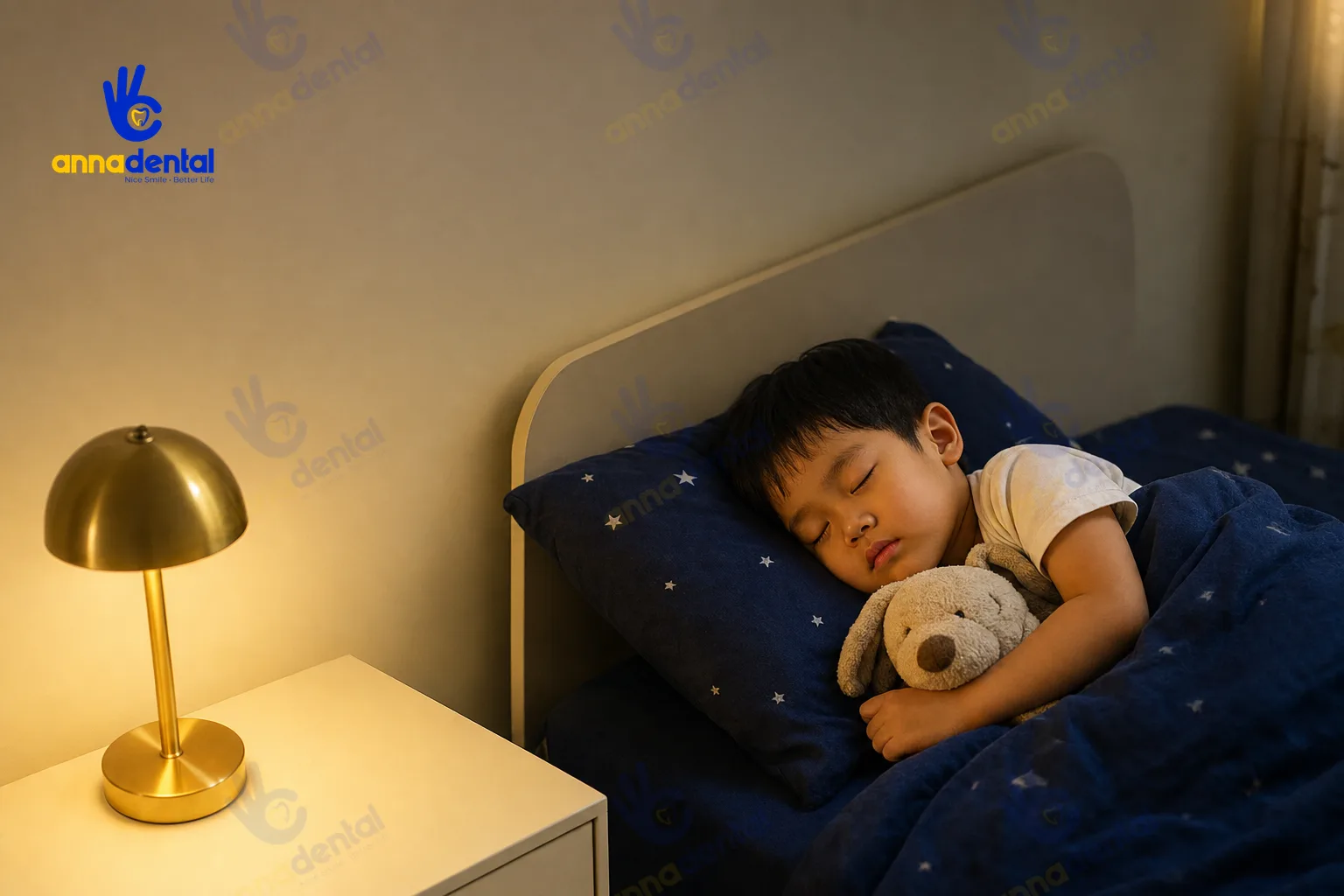 Phòng ngủ yên tĩnh hỗ trợ cải thiện trẻ nghiến răng khi ngủ