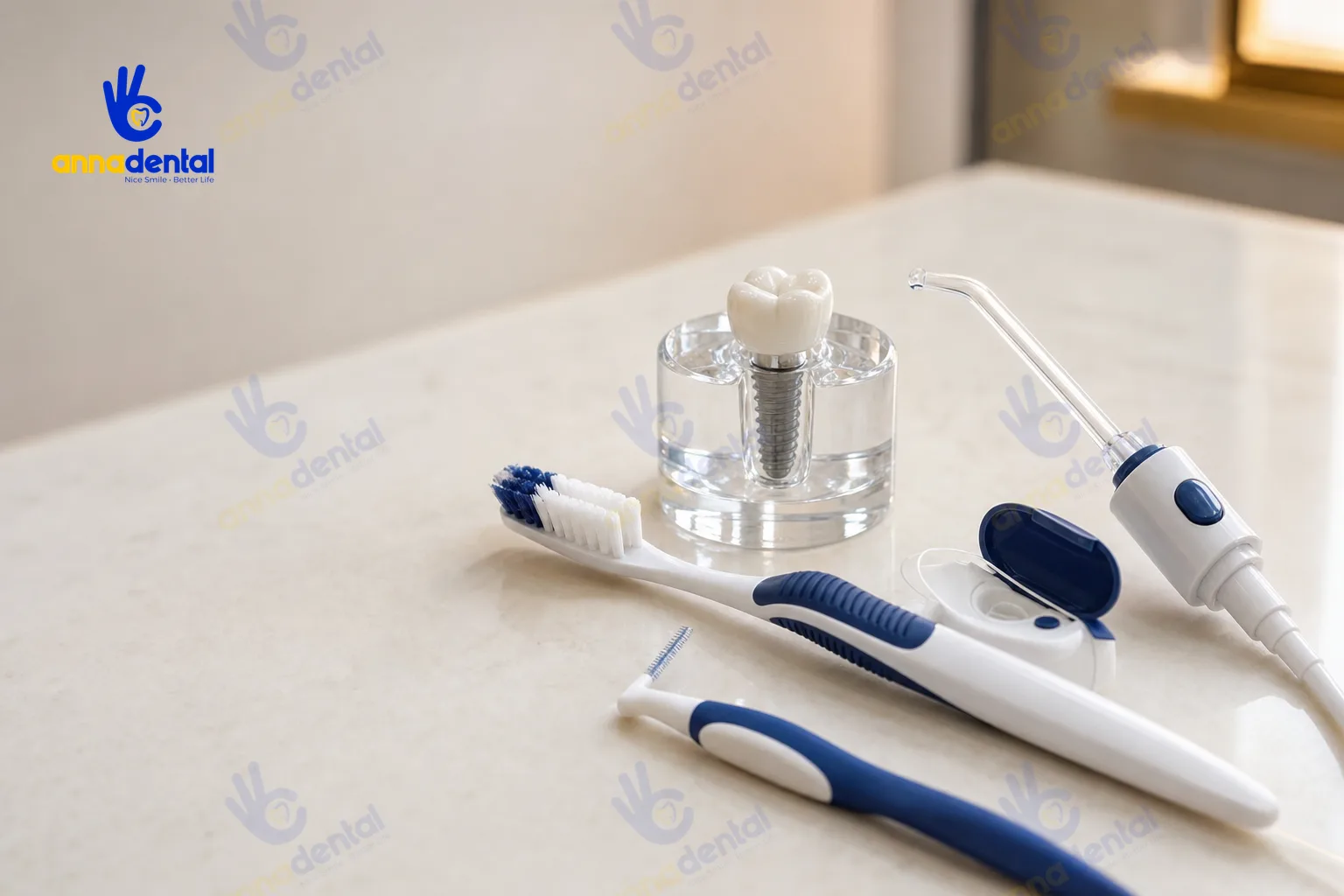 Bộ dụng cụ vệ sinh chuyên dụng giúp kéo dài tuổi thọ implant